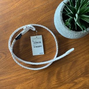Nordstrom’s women’s white skinny belt